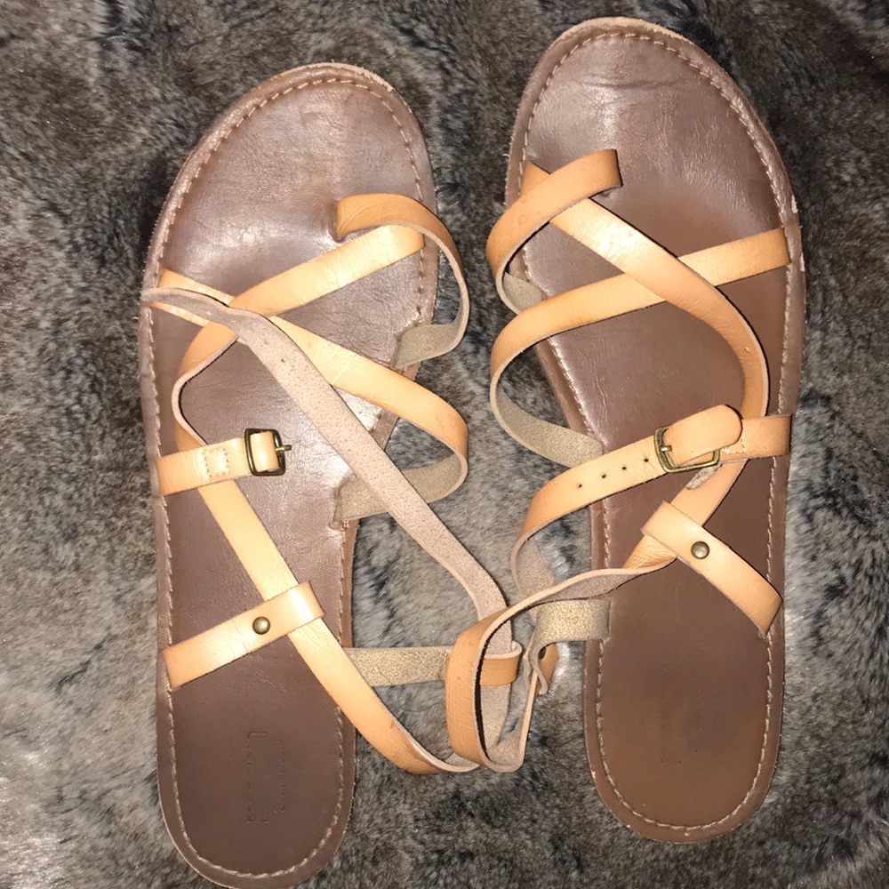 Nude staple sandals